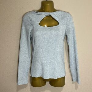 JESSICA SIMPSON Sparkly Twist Keyhole Sweater, Size L, EUC